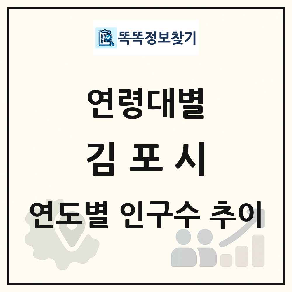김포시 생애주기별 인구수 링크 그림